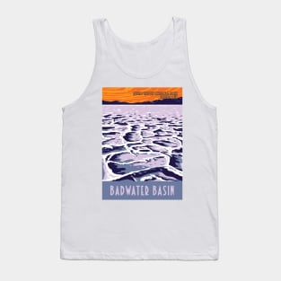 WPA Poster of Badwater Basin in Death Valley National Park, Inyo County, California, USA Tank Top